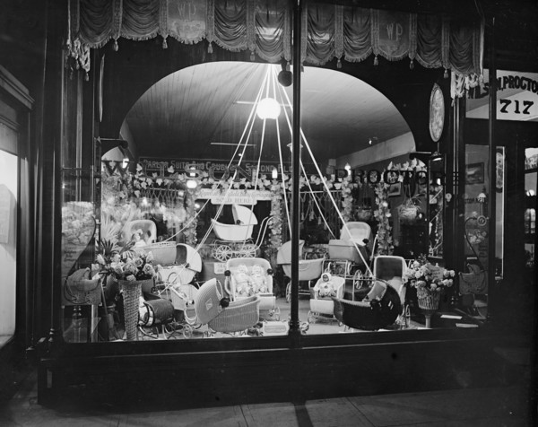 Wilson Proctor Company store window. ca.  between 1910 and 1920