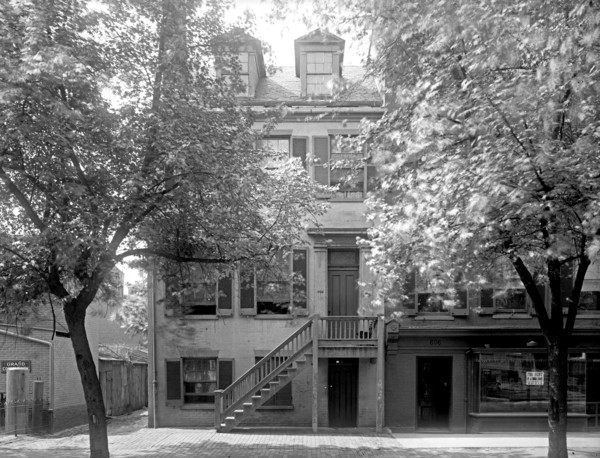 House at 604 H Street, N.W., Washington, D.C., where the plot to assassinate Lincoln was hatched ca.  between 1910 and 1926 (as of 2010, the house was a Wok n' Roll Chinese Restaurant)