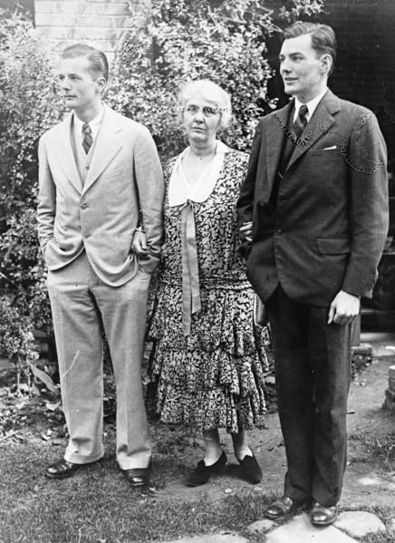 Mrs. Herbert Hoover, Allan & Herbert, Jr. ca. between 1909 and 1940