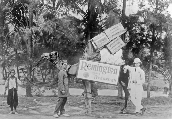 American typewriter salesman for Remington typewriters in Beluchistan (modern day Pakistan) ca. between 1909 and 1920