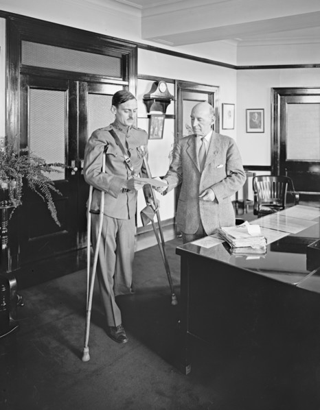 American Legion Heintz & disabled veteran ca.  between 1918 and 1928