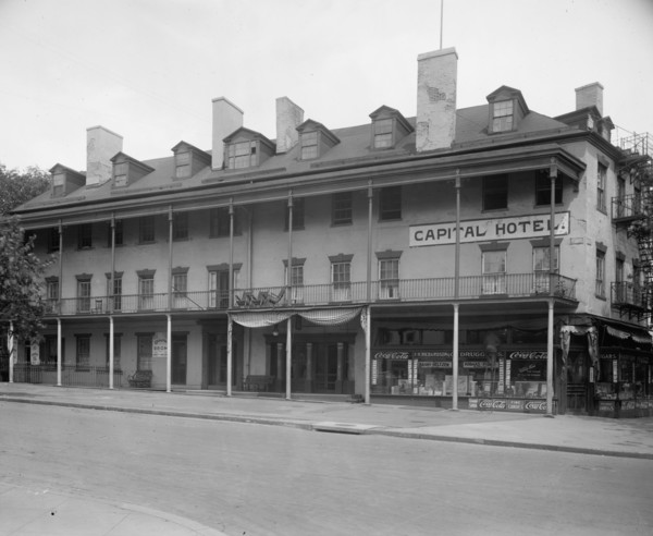 Old Capitol Hotel (Capital Hotel) n Washington D.C. ca.  between 1918 and 1928