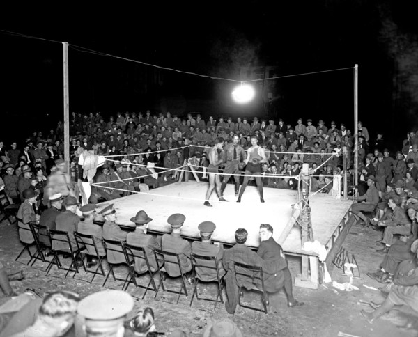 Boxing match at Walter Reed Hospital [Washington, D.C.] ca.  between 1918 and 1928