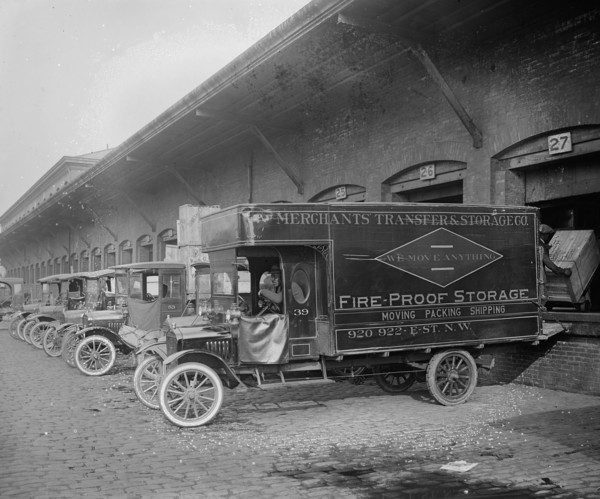 Ford Motor Company, Merchants Transfer and Storage truck ca.  between 1918 and 1928