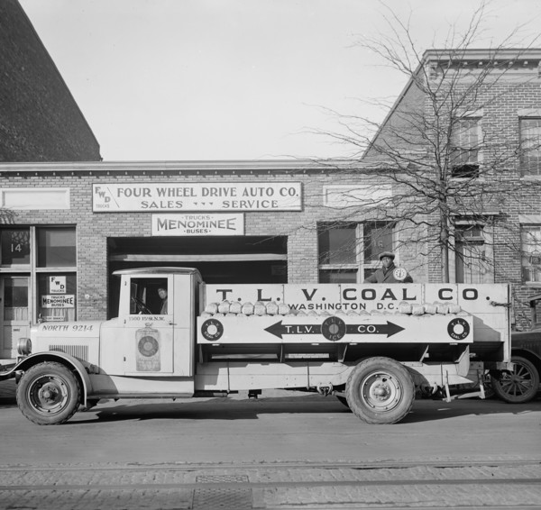 Four Wheel Drive Auto Company T.L.V. Coal truck ca.  between 1918 and 1928