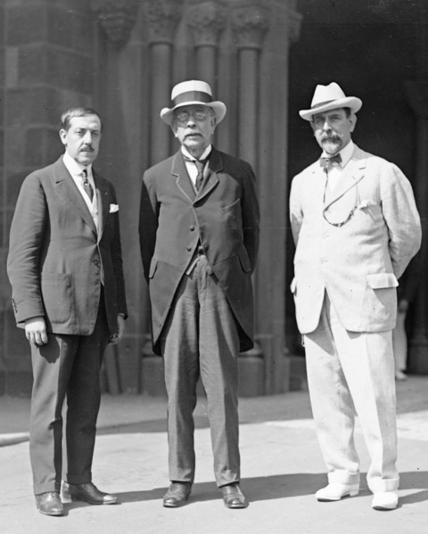 Jorge Corbacho, Peruvian Congress, Dr. Ignacio Calderon, Bolivian Minister, Dr. Frederico Alfonso, former Peruvian Minister ca. between 1909 and 1920
