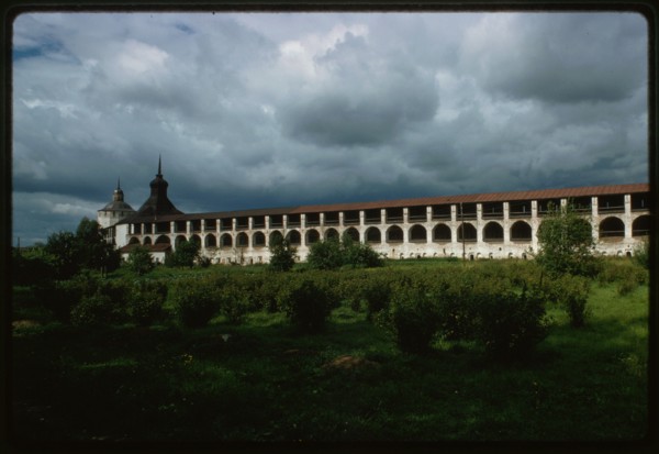 St. Cyril (Kirill)-Belozersk Monastery, west wall (1654-1680s), interior view, Kirillov, Russia 1991.