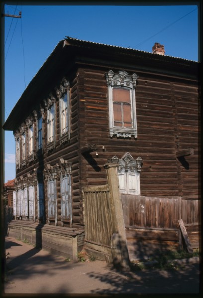 Log house (Banzarov Street, late 19th century), Ulan-Ude, Russia; 2000