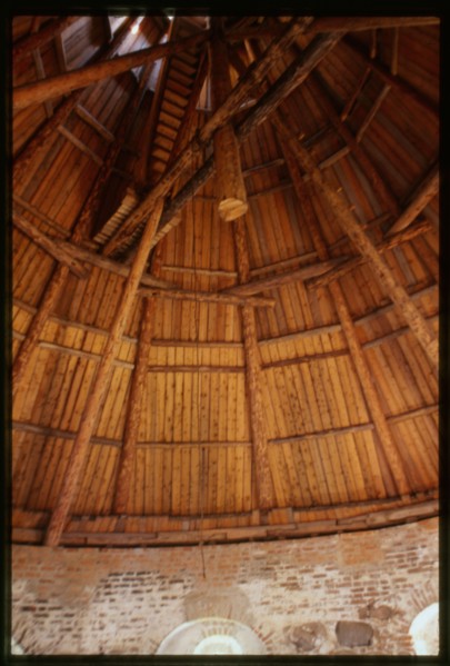 Monastery of the Transfiguration of the Savior, White Tower (late 16th century), interior, Solovetskii Island, Russia; 1998