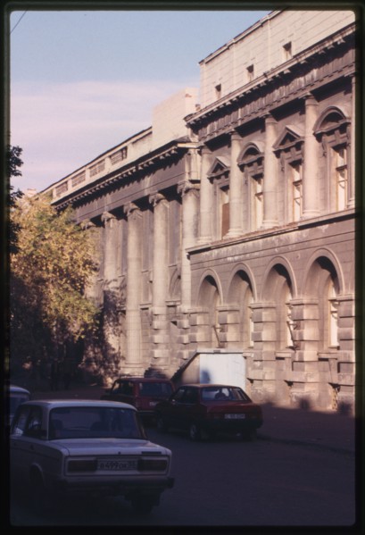 Tver Manufactoring Company building (1913-14), and Treugolnik Company building (1915), Omsk, Russia 1999.