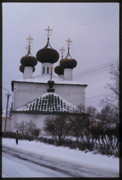 Cathedral of the Nativity of the Virgin (1685-90), east facade, Ustiuzhna, Russia; 1998