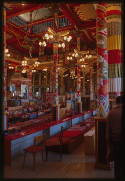 Ivolginsk Buddhist Datsan, main temple, interior, Ivolga, Russia; 2000