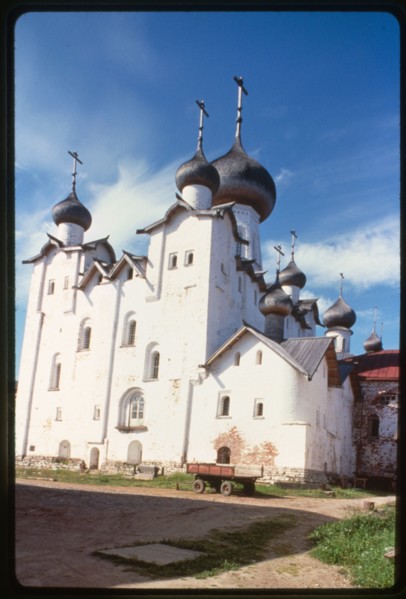 Monastery, Cathedral of the Transfiguration (1558-66), southeast view, Solovetskii Island, Russia 1998.