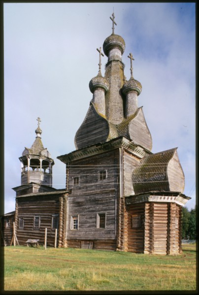 Church of the Hodigitria Icon of the Virgin (1763), southeast view, Kimzha, Russia; 2000