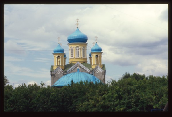 Cathedral of Saint Nicholas (1875), east view, Verkhneural'sk, Russia; 2003