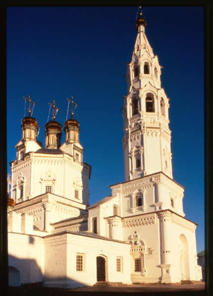 Church of the Trinity (1703-12), northwest view, Verkhotur'e, Russia 1999.