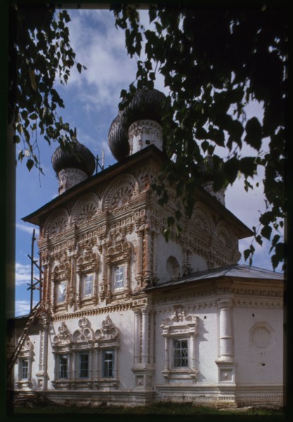 Church of St. Nicholas (1705), south view, Nyrob, Russia; 2000