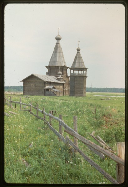 Church of St. John Chrysostome (1665), southwest view, Saunino, Russia 1998.