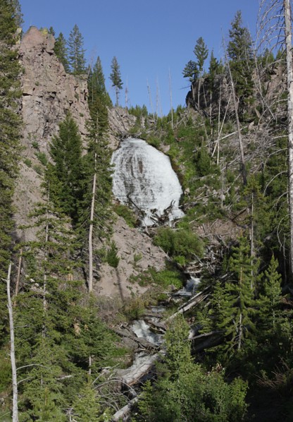 Wraith Falls on Lupine Creek in Yellowstone National Park; Date: 12 June 2014