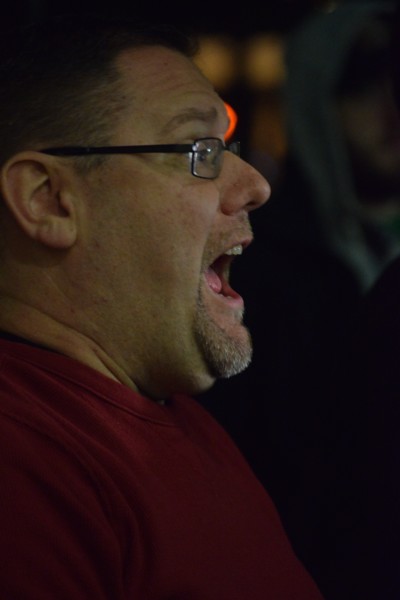 Protest outside Dallas police HQ after fifteen attacks, robberies against LGBT community, Dallas, USA (November 22, 2015)