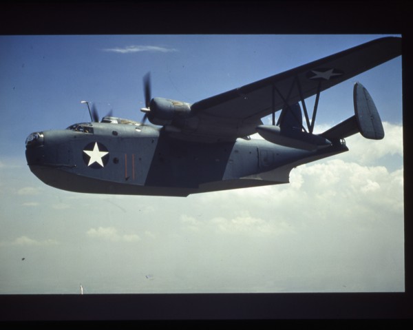 U.S. Navy Mariner in flight, 1944