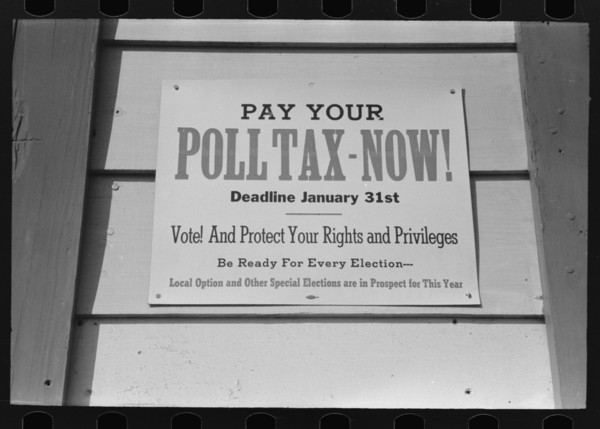 Urging voters to pay their poll tax before the deadline