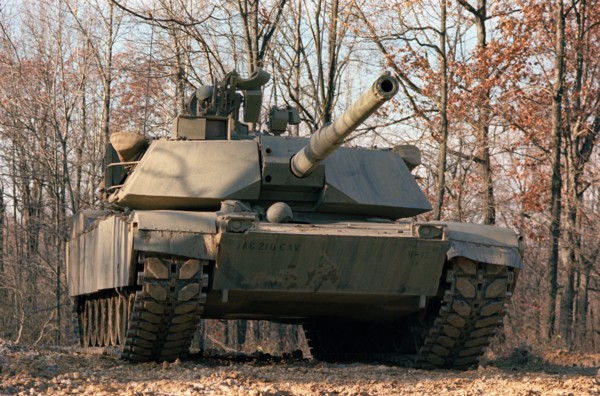 Front view of the XM-1 Abrams tank