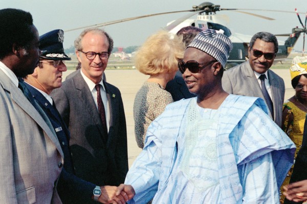 Cameroon President Ahmadou Ahidjo