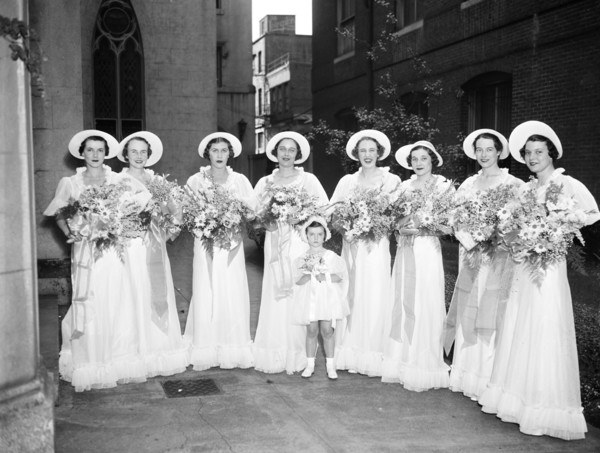 Bridesmaids at a wedding