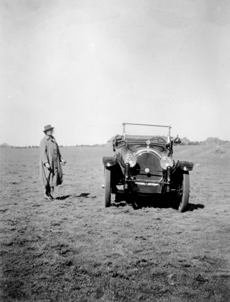 Car in a field