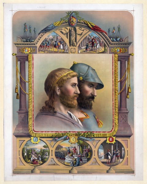 Damon and Pythias ca 1871