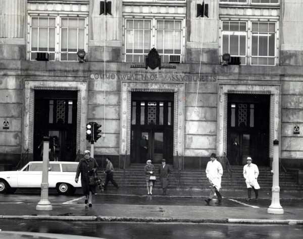 Department of Public Works Building Displaying Fallout Shelter Signs