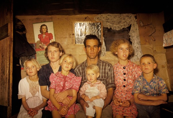 Homesteader and his family