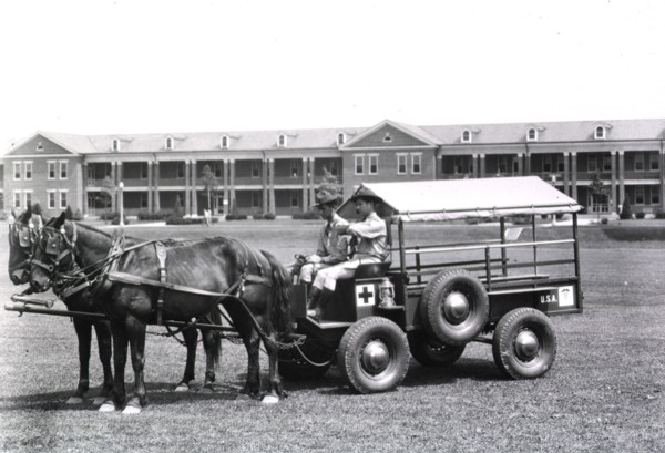 Horse drawn ambulance
