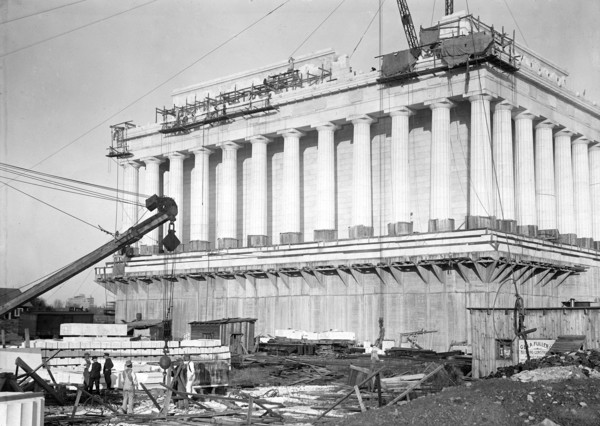Lincoln Memorial Under Construction