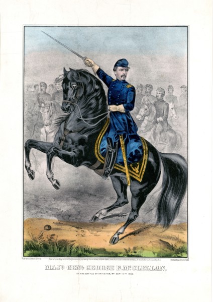 Major General George B. McClellan at the Battle of Antietam
