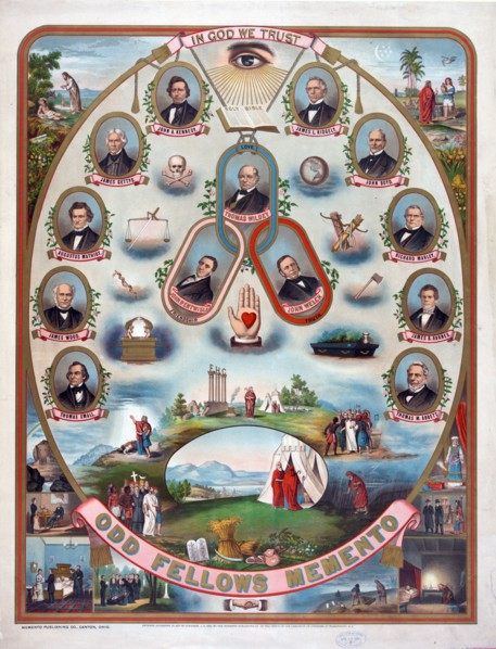 Odd fellows memento 1883