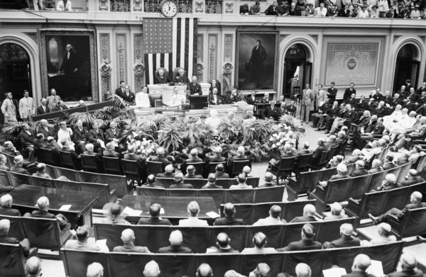 Addressing a joint session of congress
