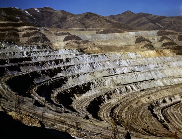 View of the Utah Copper Company open