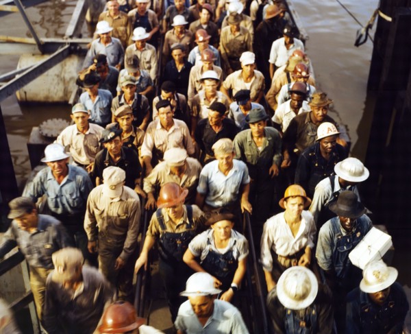 Workers leaving Pennsylvania shipyards