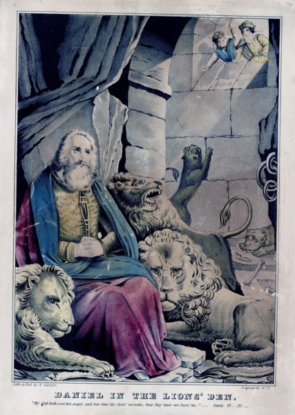Daniel in the lions' den (created ca. 1835-1856)