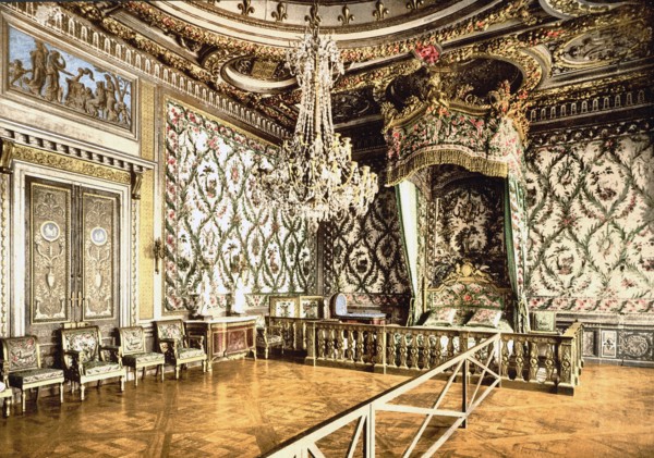 Bedroom of Marie Antoinette, Fontainebleau Palace, France ca. 1890-1900