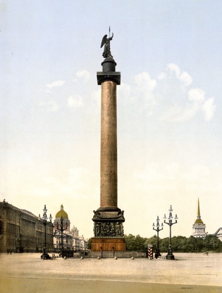 Alexander's Column, St. Petersburg, Russia ca. 1890-1900