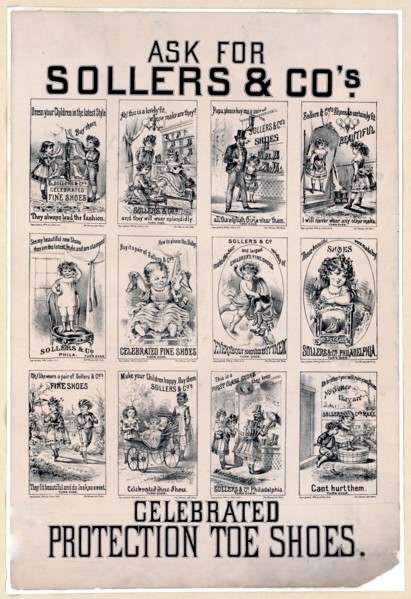 Ask for Sollers & Co.'s celebrated protection toe shoes advertisment