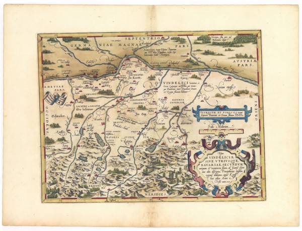 Abraham Ortelius - First World Atlas ca. 1570 - Bavaria