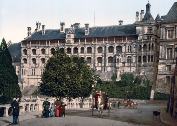 The Castle, wing of Francis I, the facade, Blois, France ca. 1890-1900