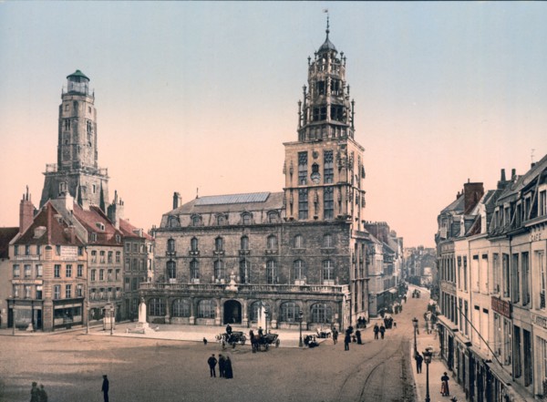 La Place d'Armes, Calais, France ca. 1890-1900