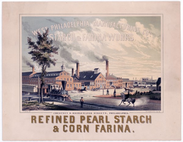 West Philadelphia Manufacturing Cos. Starch & Farina works ca. 1858