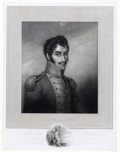 Simon Bolivar / engraved by M.N. Bate ca. 1819