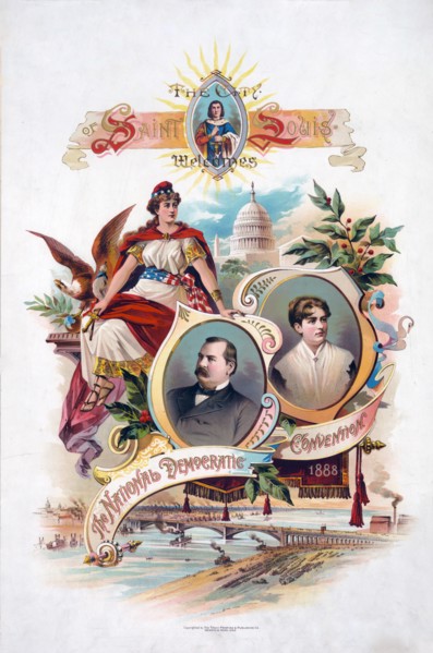 The city of Saint Louis welcomes the National Democratic Convention, 1888